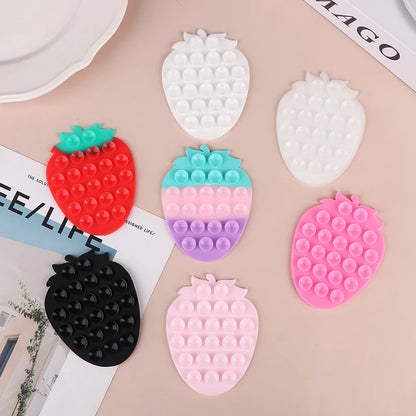 Strawberry Suction Cup Mobile Phones Sucker Support Mount Portable Phone Stand Universal Phone Fixed Pad Car Navigation Bracket