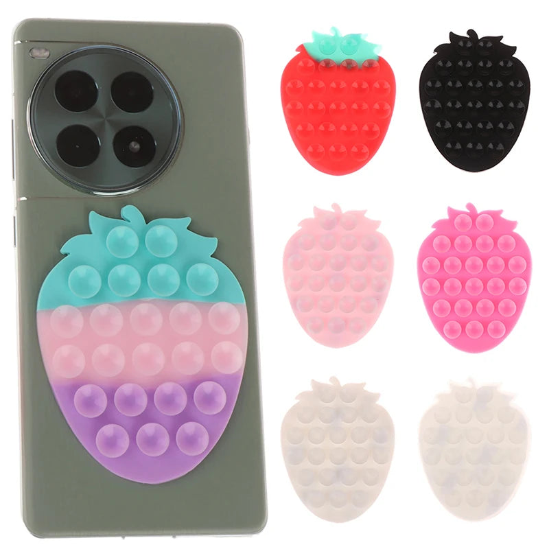 Strawberry Suction Cup Mobile Phones Sucker Support Mount Portable Phone Stand Universal Phone Fixed Pad Car Navigation Bracket