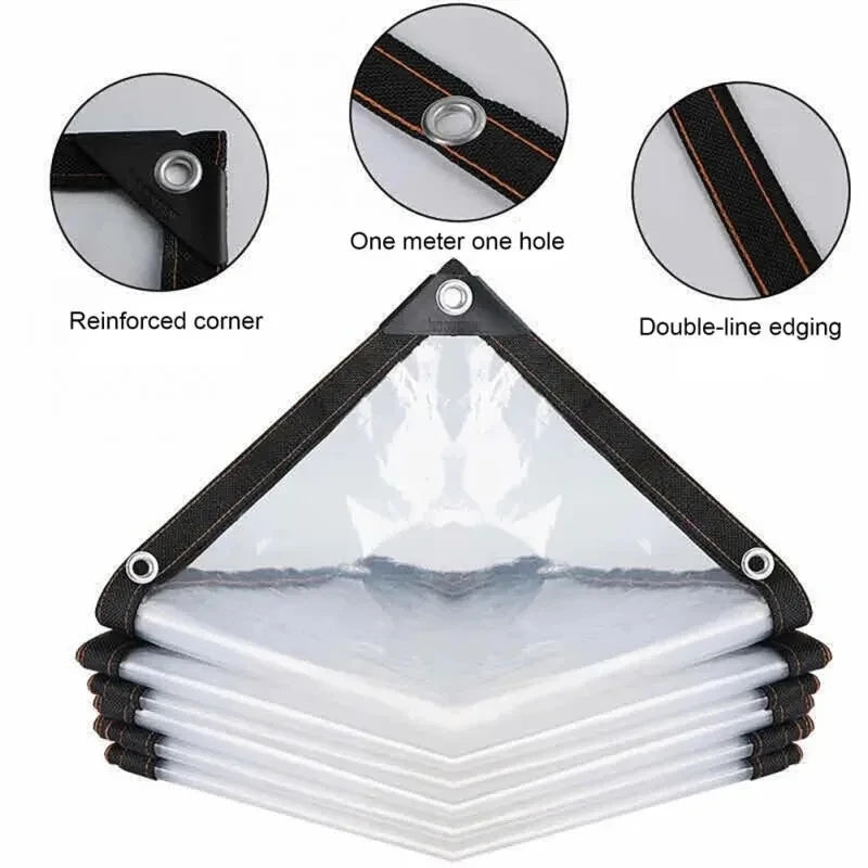 Transparent rainproof shading cloth tarpaulin