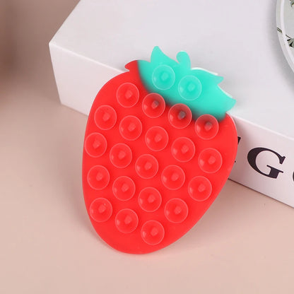 Strawberry Suction Cup Mobile Phones Sucker Support Mount Portable Phone Stand Universal Phone Fixed Pad Car Navigation Bracket