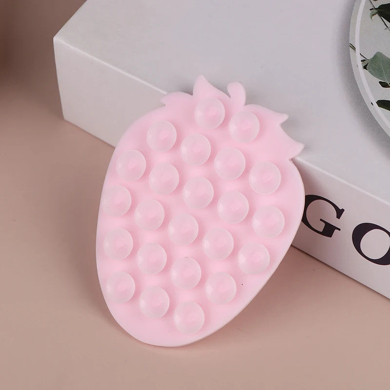 Strawberry Suction Cup Mobile Phones Sucker Support Mount Portable Phone Stand Universal Phone Fixed Pad Car Navigation Bracket
