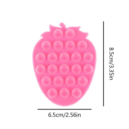 Strawberry Suction Cup Mobile Phones Sucker Support Mount Portable Phone Stand Universal Phone Fixed Pad Car Navigation Bracket